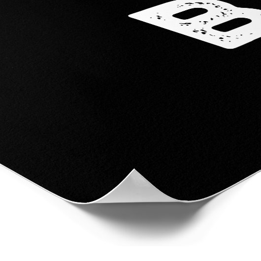 Beat Boxer Funny Beatboxer Box Puff Dark BG Poster (Ecke)