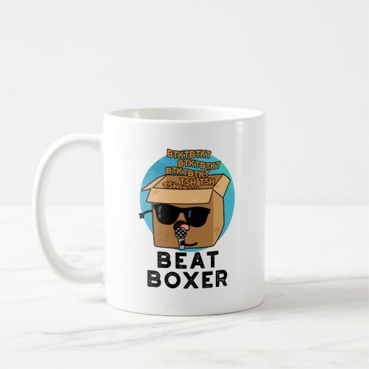 Beat Boxer Funny Beatboxer Box Puff Kaffeetasse (Links)
