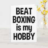 Beat Boxing Ist Mein Hob2  Karte (Gelbe Blume)