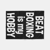 Beat Boxing ist mein Hob3 Fleecedecke (Vorderseite (Horizontal))