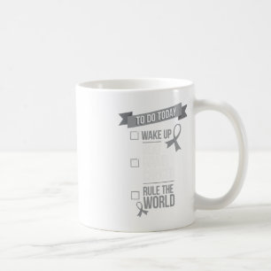 Beat Brain Cancer Rule the World Fighter Survivor Kaffeetasse