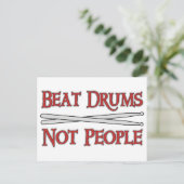 Beat Drums Postkarte (Stehend Vorderseite)