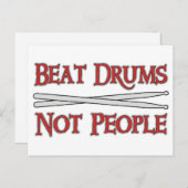 Beat Drums Postkarte (Vorne/Hinten)