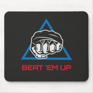 Beat Em Up Fighter Martial Arts Gaming Design Mousepad