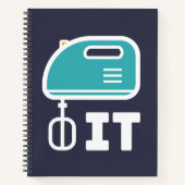 BEAT it Funny Cooking Music Trendy Notizblock (Vorderseite)