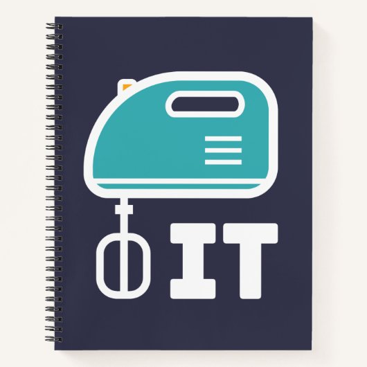 BEAT it Funny Cooking Music Trendy Notizblock (Vorderseite)