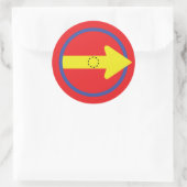 Beat Juggling Runder Aufkleber (Tasche)