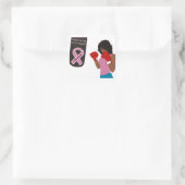 Beat-Krebs Quadratischer Aufkleber (Tasche)