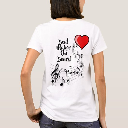 Beat Maker an Bord T - Shirt (Rückseite)