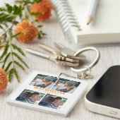 Beat-Mama je benutzerdefinierten 4-Foto-Collage-Sc Schlüsselanhänger (Vorderseite rechts)
