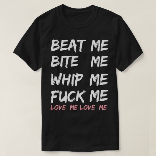 Beat me bite me whip me Joan Jett T-Shirt (Design vorne)