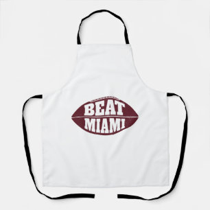 Beat Miami Vintage Aggie Football Gameday Saturday Schürze