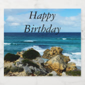 Beat of the Ocean, glücklich zum Geburtstag, Bierflaschenetikett (Einzelnes Label)