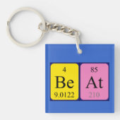 Beat Periodic Table name keyring Schlüsselanhänger (Vorderseite)