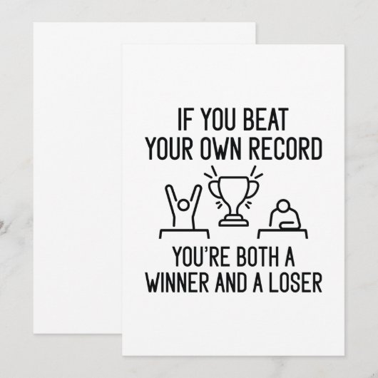 Beat Record Dankeskarte (Vorne/Hinten)