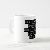 Beat the 5-Uhr-Rush Kaffeetasse (Vorderseite Links)
