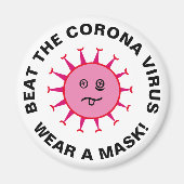 Beat the Corona Virus Magnet (Vorne)