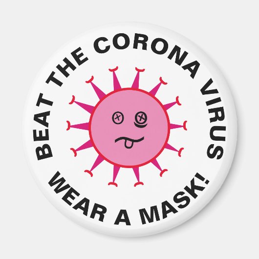 Beat the Corona Virus Magnet (Vorne)