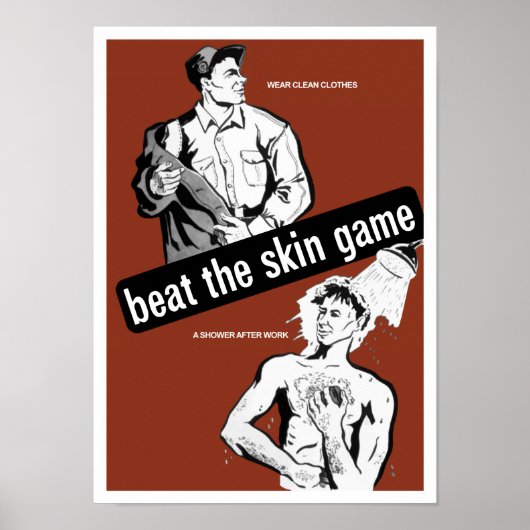 Beat the Skin Game — Health Poster (Vorne)