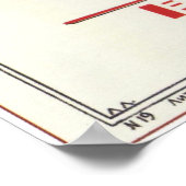 Beat the Whites with the Red Wedge 1920 Zivil War Poster (Ecke)