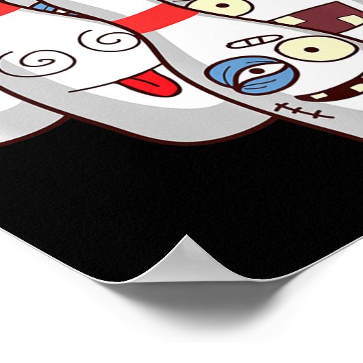 Beat Up Bowling Buttone Niedlich Duckpins T-Shirt Poster (Ecke)