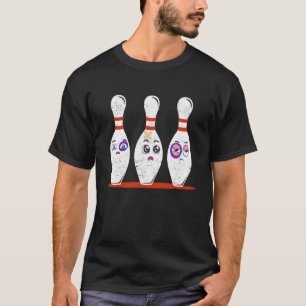 Beat Up Bowling Pins Funny Crazy Bowler T-Shirt