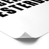 Beat Yesterday Motivational Quotes Poster (Ecke)