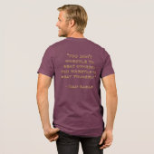 "Beat Yourself" Tri-Blend Shirt (Rückseite voll)