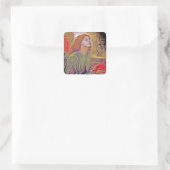 Beata Beatrix Quadratischer Aufkleber (Tasche)