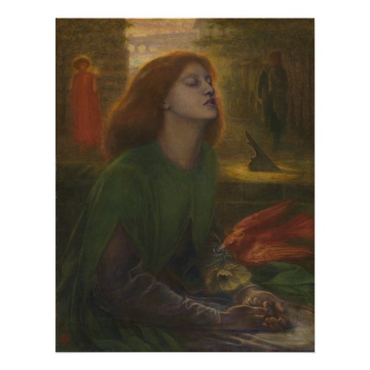 Beata Beatrix von Dante Gabriel Rossetti Fotodruck (Vorne)
