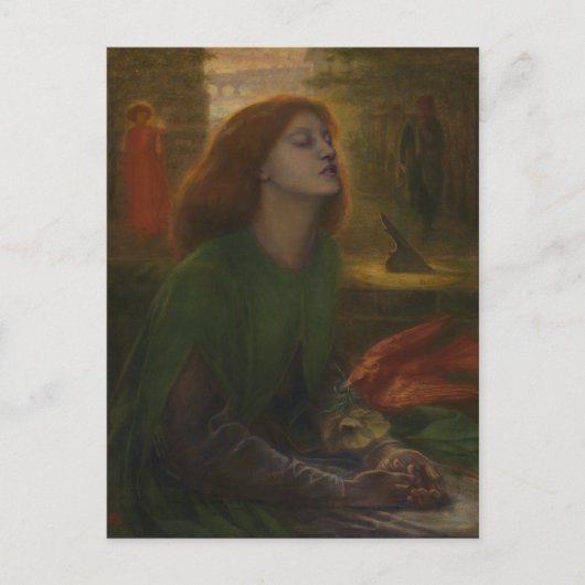 Beata Beatrix von Dante Gabriel Rossetti Postkarte (Vorderseite)
