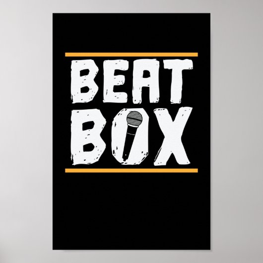 Beatbox Bühne und ein Mikrofon Poster (Vorne)
