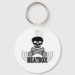 Beatbox Skull & Crossbone Mics Schlüsselanhänger