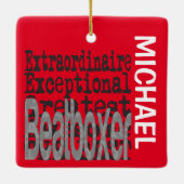 Beatboxer Extraordinaire CUSTOM Keramikornament (Rückseite)