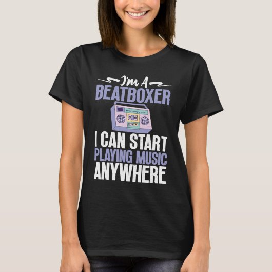 Beatboxer Playing Music Beatbox Beatboxing T-Shirt (Vorderseite)