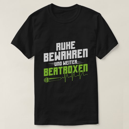 Beatboxing Beatboxer Hiphop Music Beatbox T-Shirt (Design vorne)