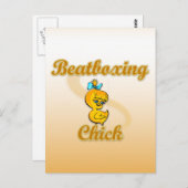 Beatboxing Chick Postkarte (Vorne/Hinten)