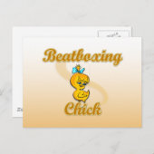 Beatboxing Chick Postkarte (Vorne/Hinten)