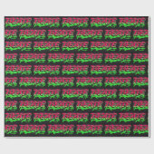 Beate Vorname Name Graffiti red green Geschenkpapier (Flach)