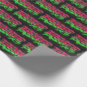 Beate Vorname Name Graffiti red green Geschenkpapier (Ecke)