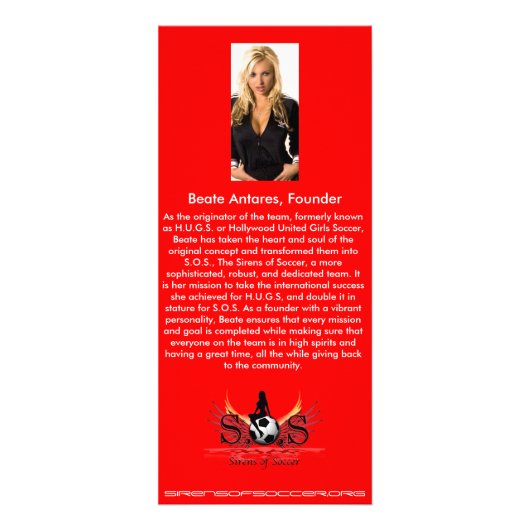 Beate Werbekarte (Vorne)