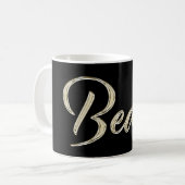 Beate white gold Handwriting Tasse Kaffeetasse (Vorderseite Links)