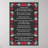 Beatituden in einem Amaryllis-Rahmen Poster (Vorne)