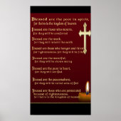 Beatitudes Christliche Geschenke Poster (Vorne)