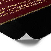 Beatitudes Christliche Geschenke Poster (Ecke)