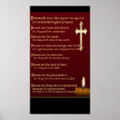 Beatitudes Christliche Geschenke Poster (Vorne)