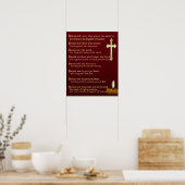 Beatitudes Christliche Plakate (Küche)