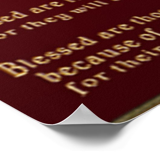 Beatitudes Christliche Plakate (Ecke)