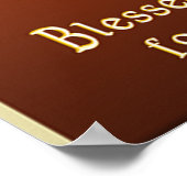 Beatitudes Christliches Poster (Ecke)