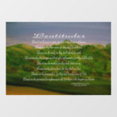 Beatitudes Fensteraufkleber (Blatt)